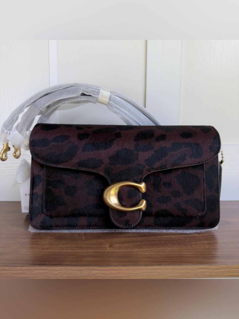 COACH Tabby Shoulder Bag 26 in Leopard Print Calf Hair NWT